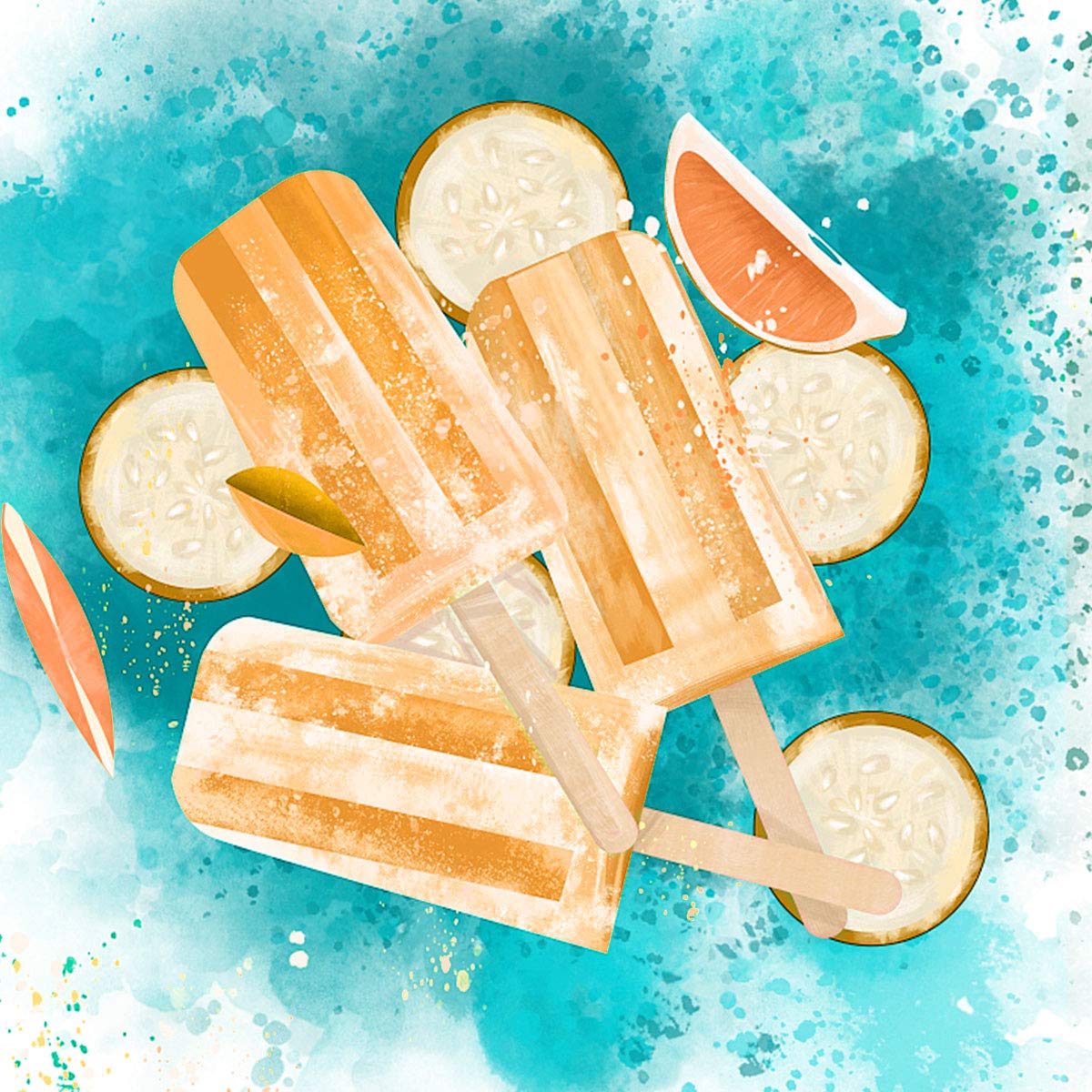 Azonbey popsicle molds enable creative blends like fruit, yogurt, and jams