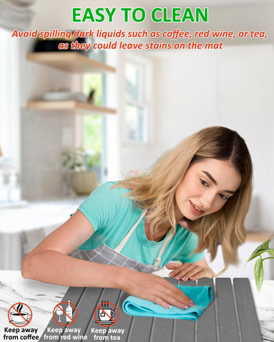 Azorteja multi-use drying mat usable in bathroom or kitchen