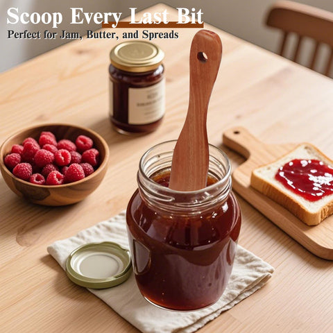 Azureblue easy-clean wooden spurtles maintain natural look with simple hand wash.