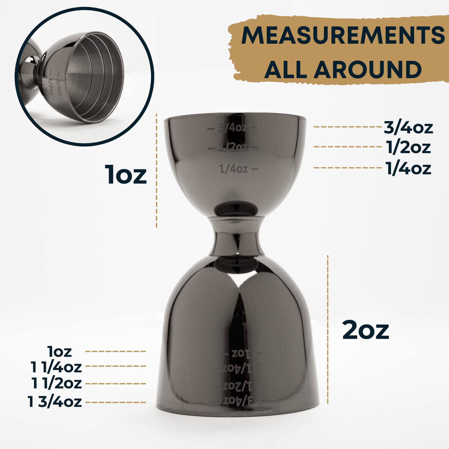 BBARIANTTE ergonomic handle provides a comfortable grip when pouring.