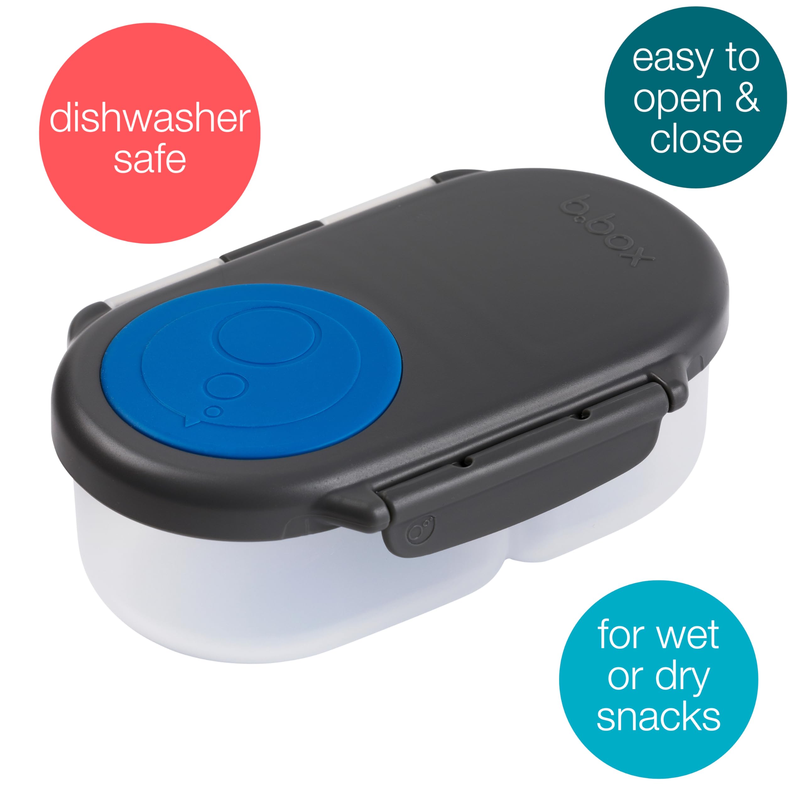 b-box circular silicone cover hugging whole fruit for mess-free snacking