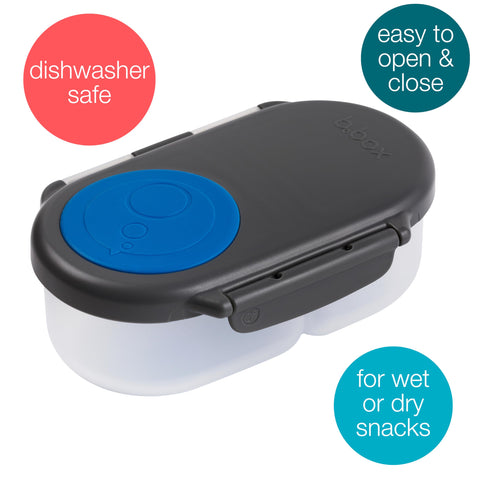 b-box circular silicone cover hugging whole fruit for mess-free snacking