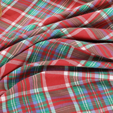 B-COOL plaid tablecloth helps keep meals stain-free for easy cleanup.