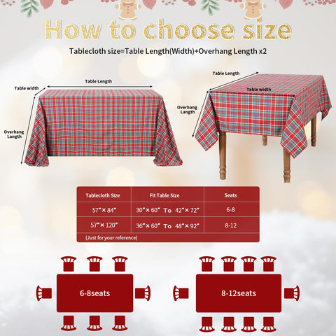 B-COOL checkered tablecloth creates a cozy dining ambiance for parties.