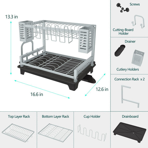 B-Land rack-side utensil racks keep cutlery neatly organized.