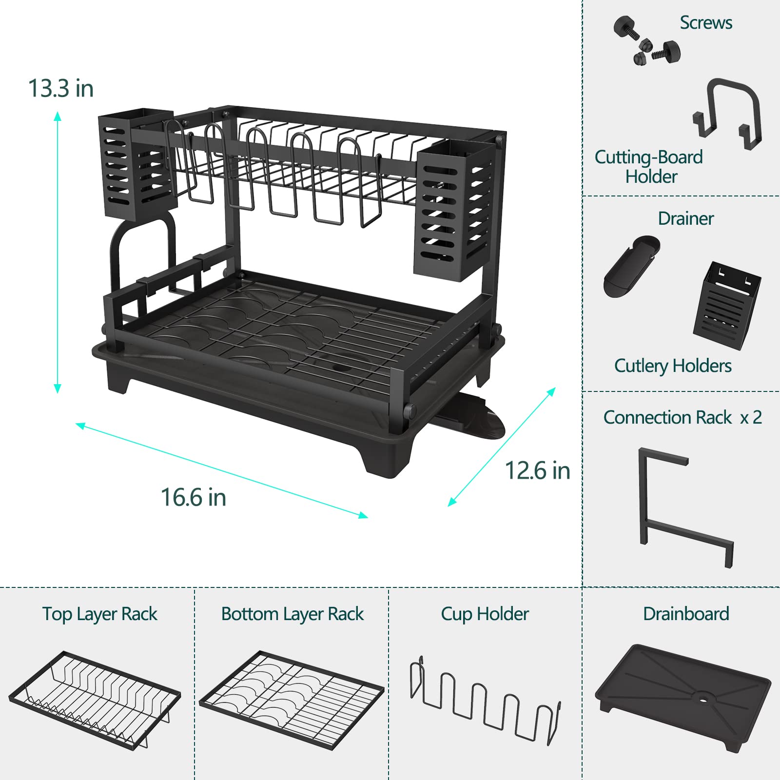 B-Land top compartment fits up to 14 plates for daily meals.