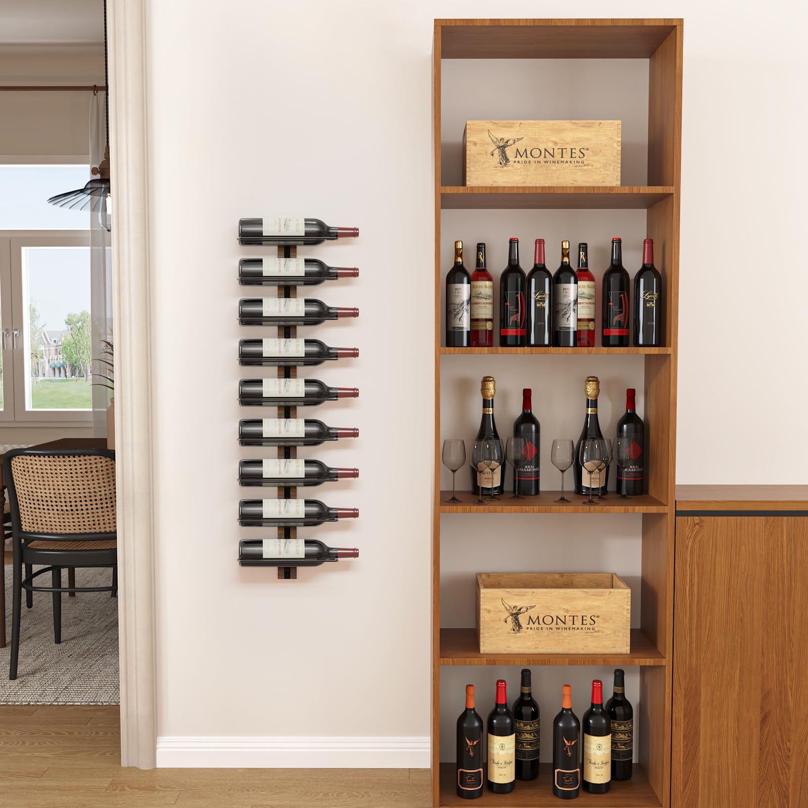 Optimal horizontal bottle storage for the B4Life rack