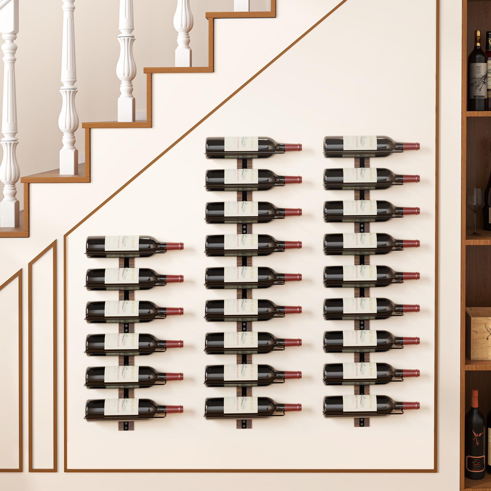 Stylish kitchen display using the B4Life wine rack as décor