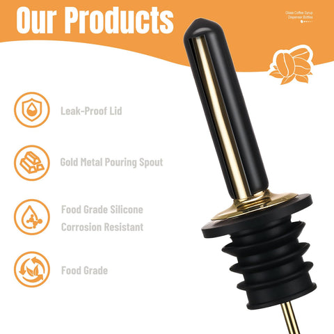 Baalaka stainless steel pour spout close-up showing durable construction.