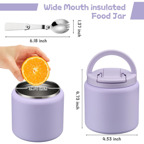 BABHAMNESS purple finish adds cheerful style to lunch routines.