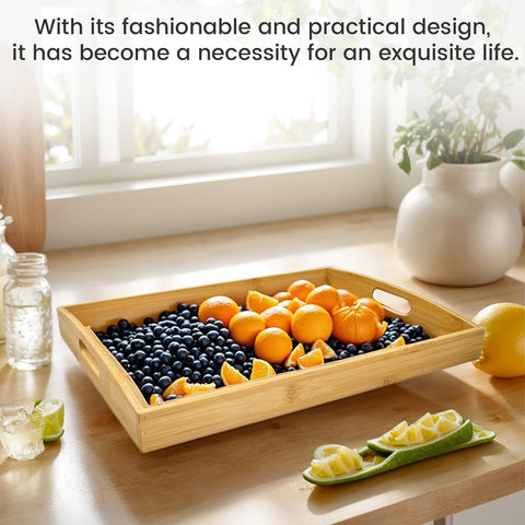 BABONIE bamboo serving tray set of 2 fits daily use and gifting.