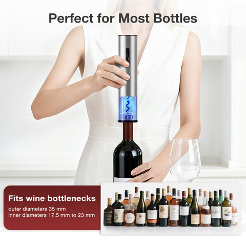 BABONIR automatic corkscrew with aerator pourer enhances aroma as you serve.