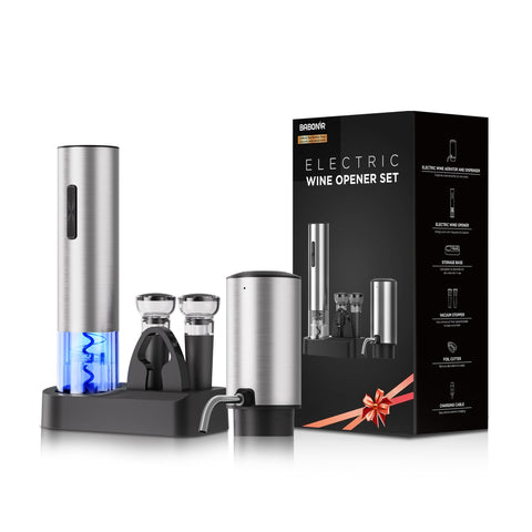 BABONIR elegant gift box presents a premium wine accessory set.