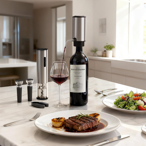 BABONIR storage base organizes the 7-in-1 set neatly.