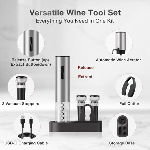 BABONIR vacuum stoppers preserve freshness and minimize wine waste after opening.