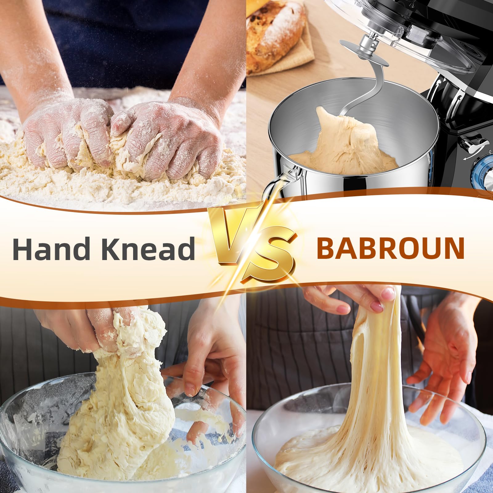 BABROUN gift-ready mixer packaging for bakers and enthusiasts.