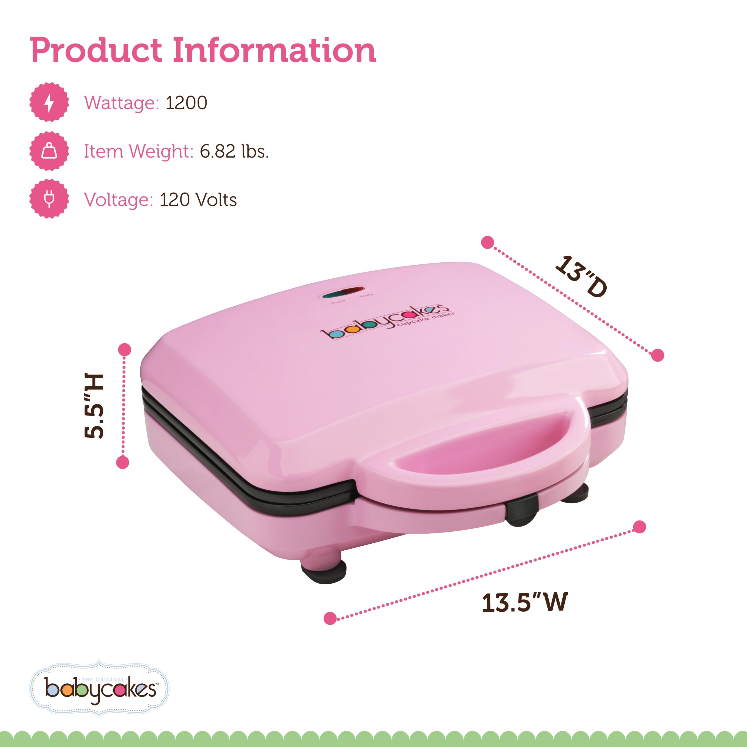 Babycakes manual with recipes inspires baking variety at home.