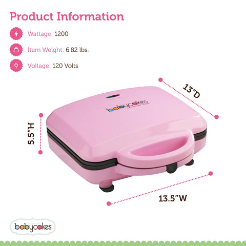 Babycakes manual with recipes inspires baking variety at home.