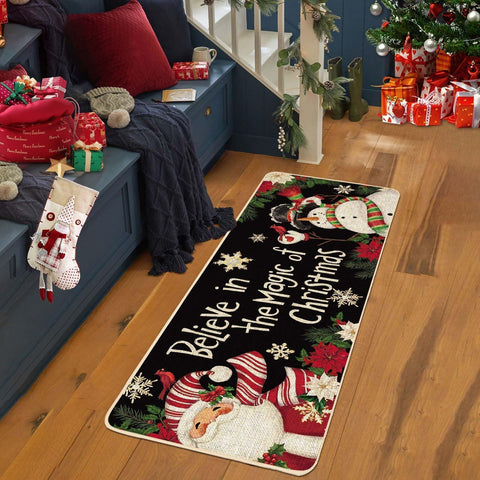 Baccessor rug is absorbent and stain-resistant, helping keep kitchen floors tidy.