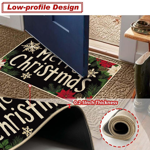 Baccessor rug is machine washable for easy, repeated festive cleanings.