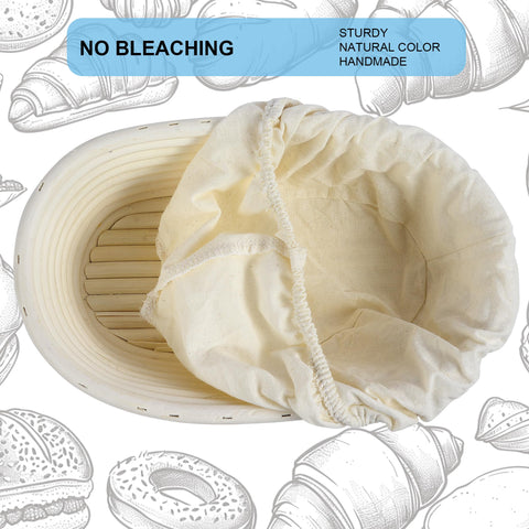 BACCZZY bread proofing basket promotes dough relaxation and easier flour release.