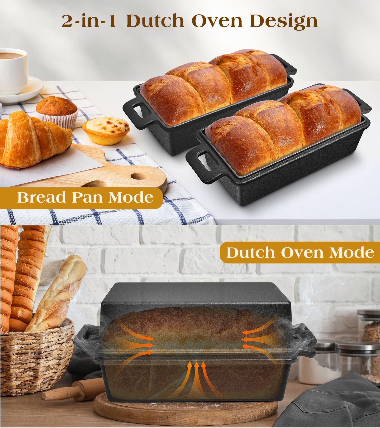 Bachdomc loaf pan crust-browning highlights a crispy exterior