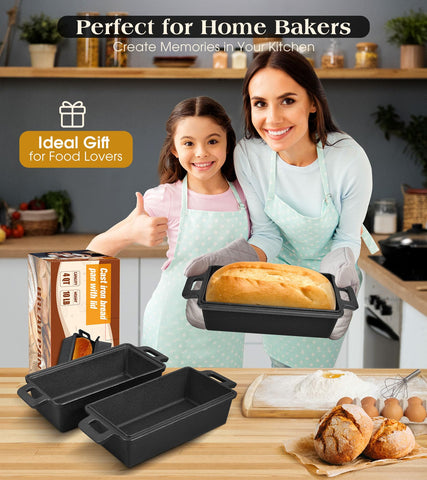 Bachdomc loaf pan with lid storage demonstrates compact design