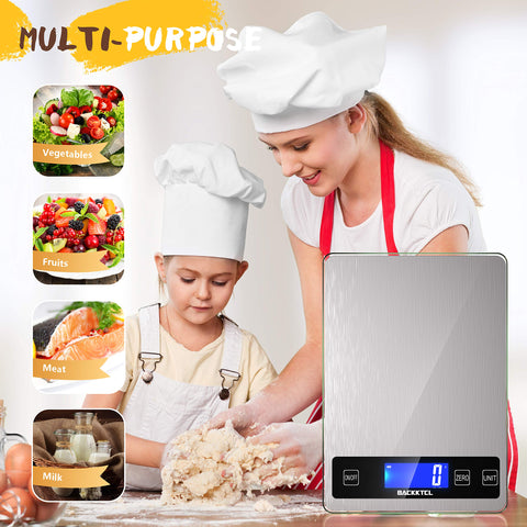 BACK KTCL stainless steel surface resists fingerprints for a clean, hygienic weighing experience.
