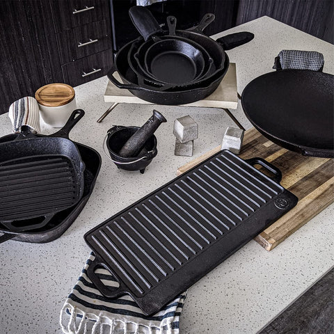 Backcountry Iron care tips include hand washing and re-oiling to prevent rust.