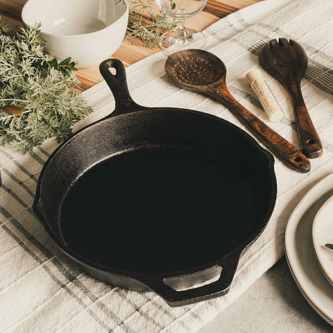 Backcountry Iron skillet in oven baking setup demonstrates versatile use beyond stovetops