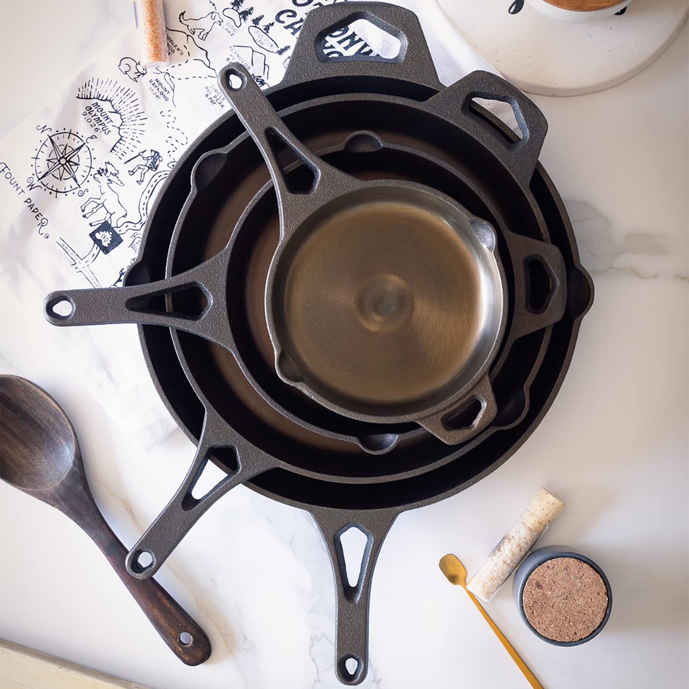 Built to last, the Wasatch skillet is ideal for kitchen days and campsite meals.
