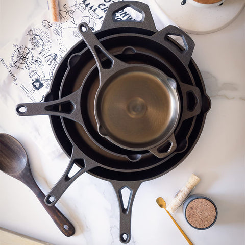 Built to last, the Wasatch skillet is ideal for kitchen days and campsite meals.
