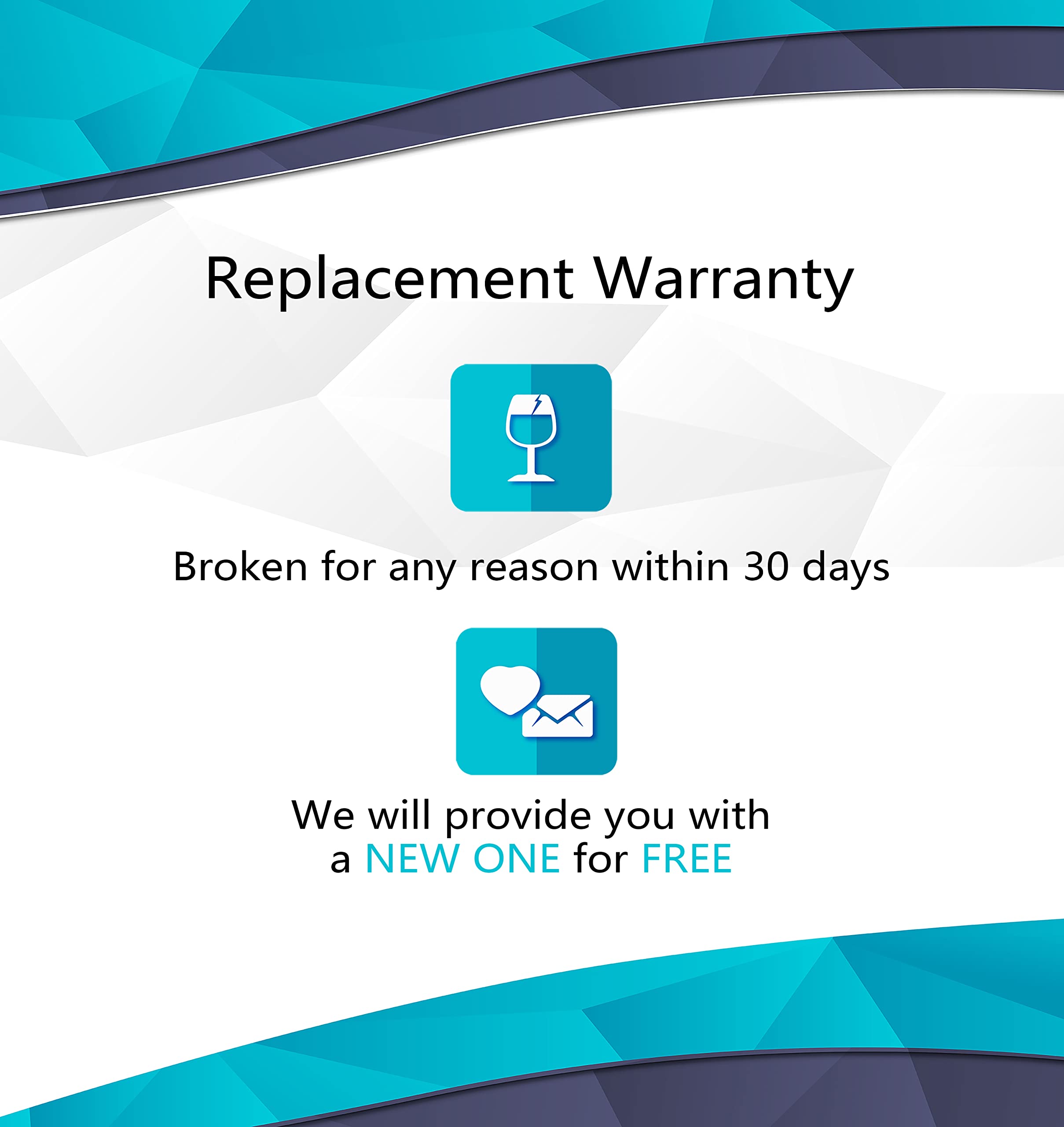 BACLIFE delicately edged, hand-crafted wine glasses add a refined touch.