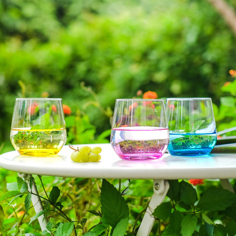 BACLIFE gift-ready wine glasses set ideal for birthdays or weddings.