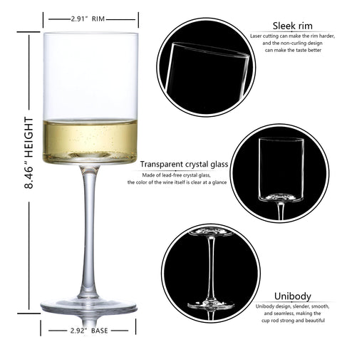 BACLIFE long-stem tulip wine glass highlights aroma and complex flavors.