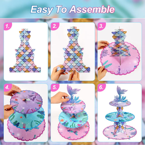 BACUTHY reusable, disassemblable mermaid-themed decor ideal for future occasions.