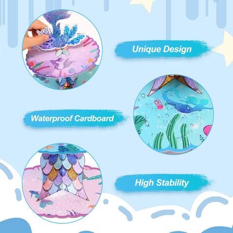 BACUTHY cupcake stand uses waterproof thick cardboard for durable display.