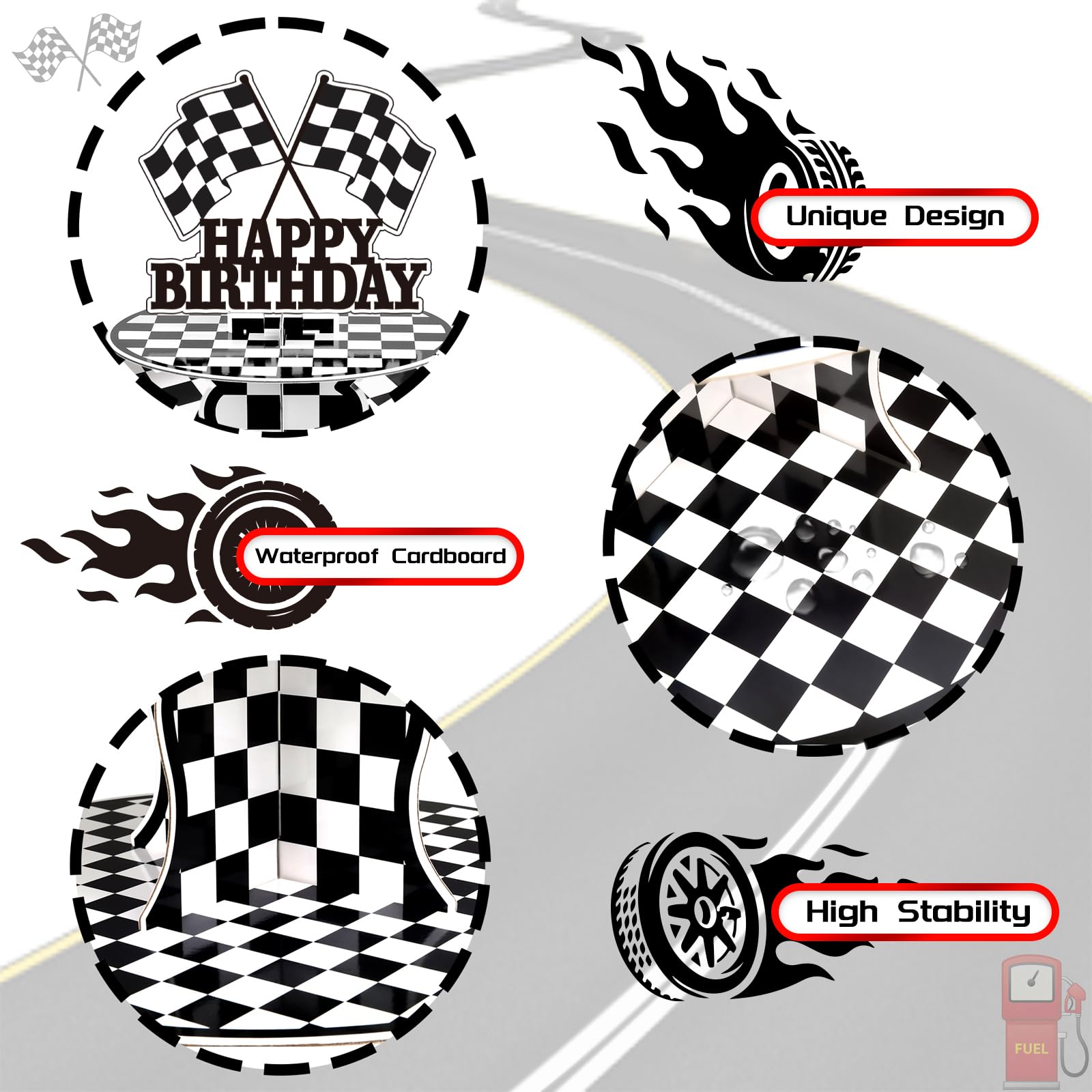 BACUTHY race car party decorations spark kids imagination
