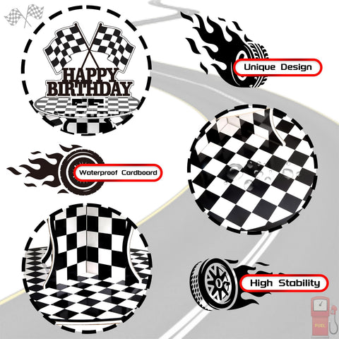BACUTHY race car party decorations spark kids imagination