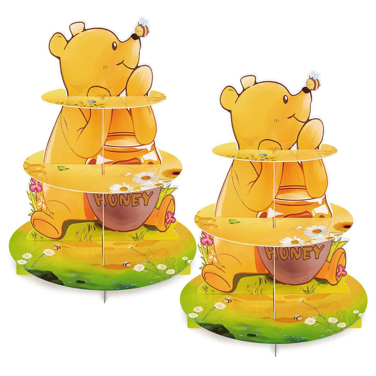 BACUTHY Winnie cupcake tower ready to display 48 treats with easy assembly
