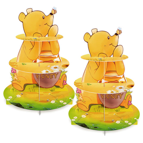 BACUTHY Winnie cupcake tower ready to display 48 treats with easy assembly