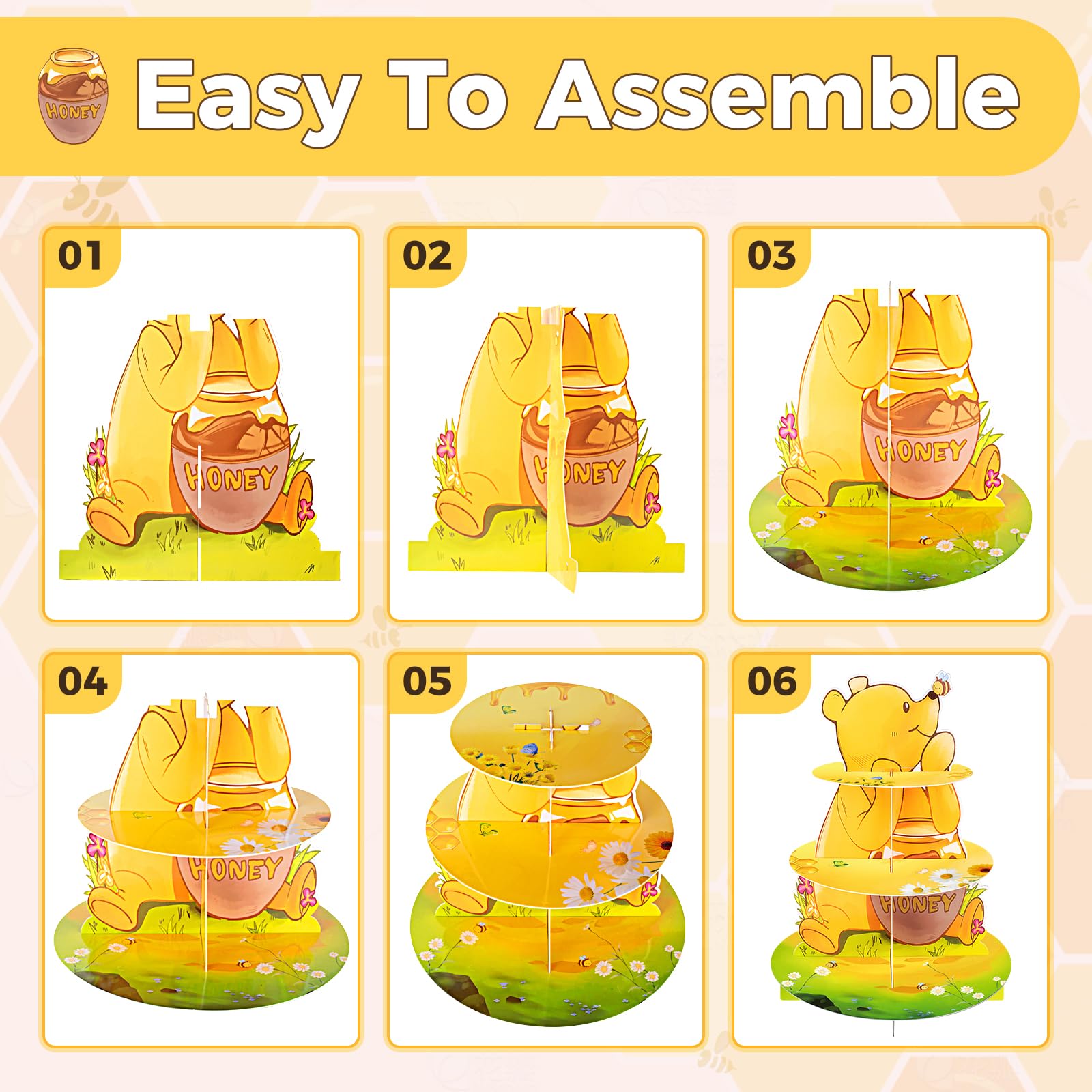 BACUTHY Winnie cardboard towers are waterproof and easy to wipe clean