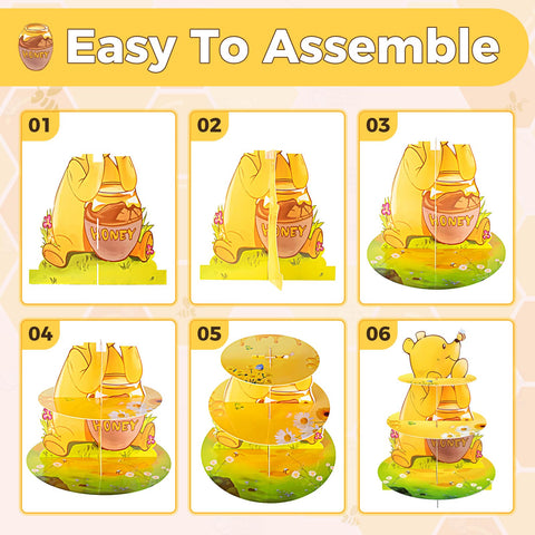 BACUTHY Winnie cardboard towers are waterproof and easy to wipe clean