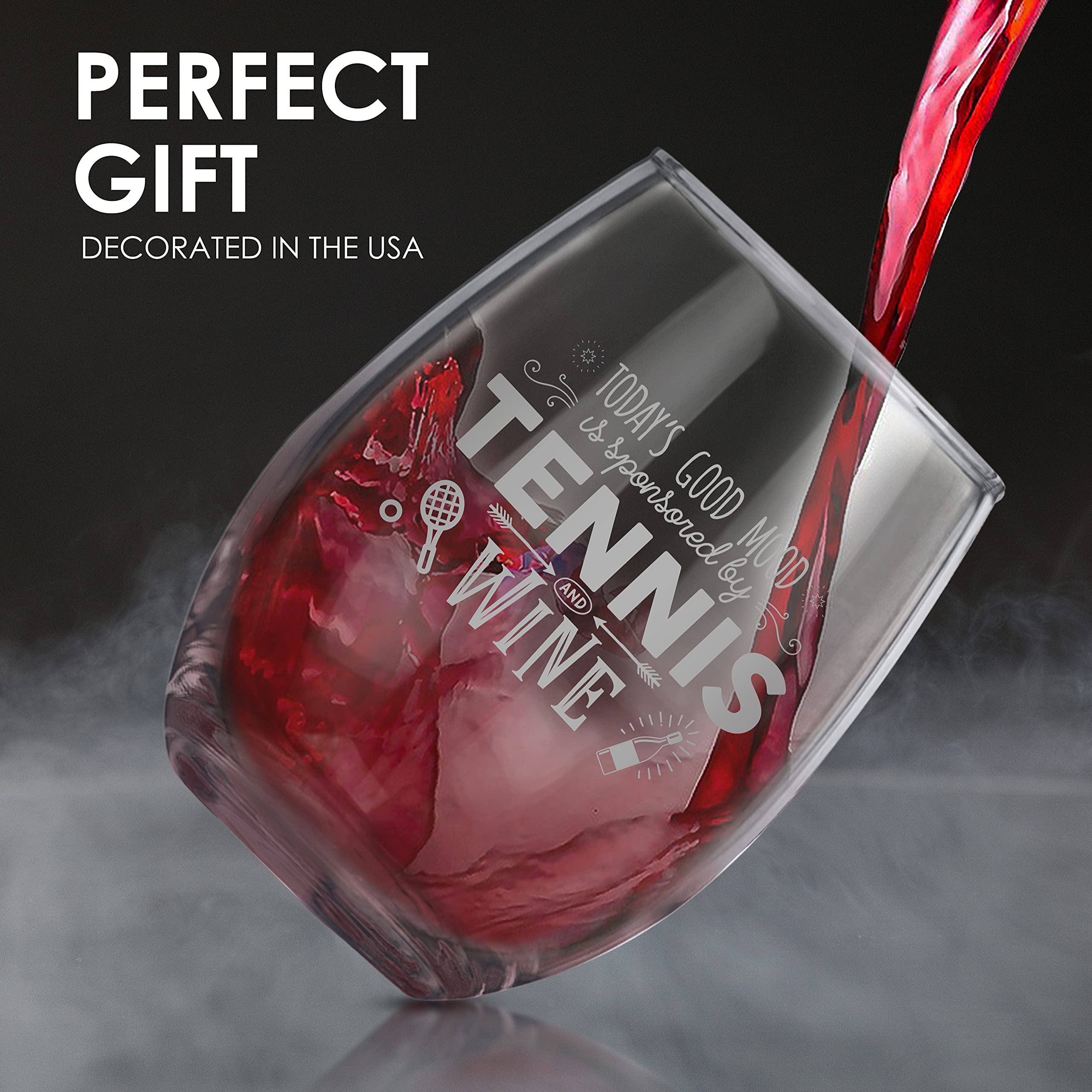 Bad Bananas made in USA wine glass showing quality craftsmanship