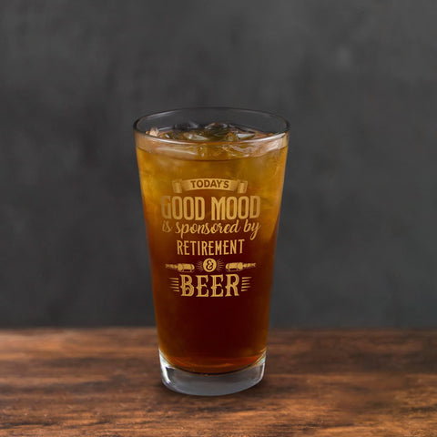Bad Bananas retirement glass is gift-ready with premium packaging.