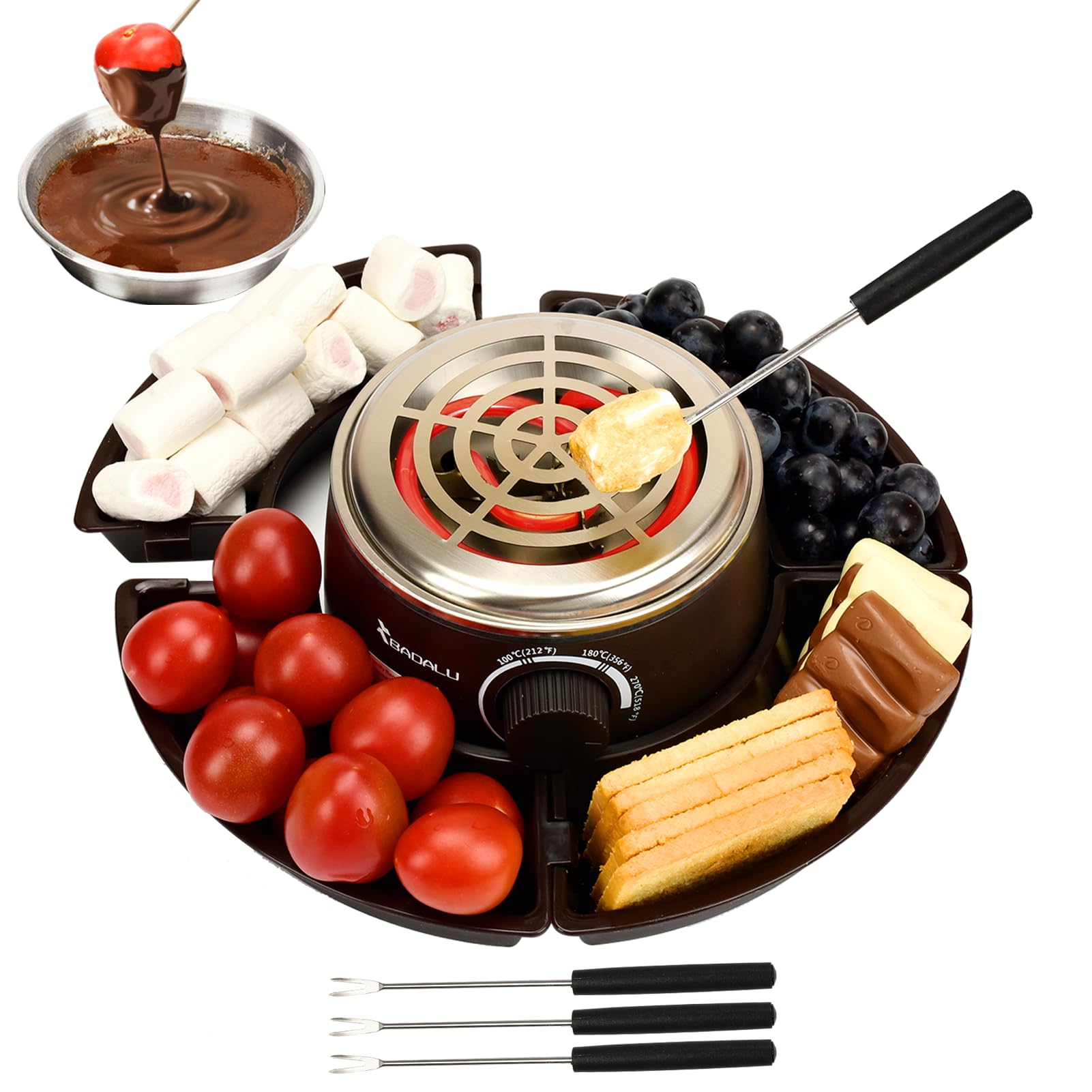 BADALU 2-in-1 S'mores Maker heater center for even marshmallow toasting