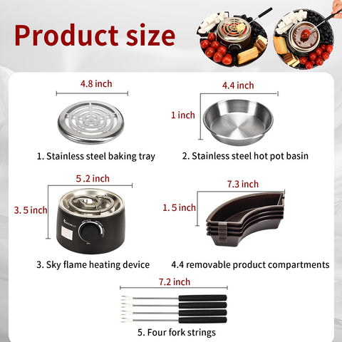 BADALU S'mores Maker removable baking sheet for easy cleanup