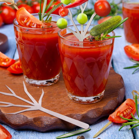 Baderke Bloody Mary garnishes sticks keep olives and tomatoes neatly arranged