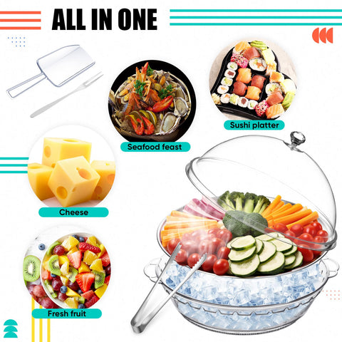 Baderke dust-proof lid keeps foods fresh and dust-free.