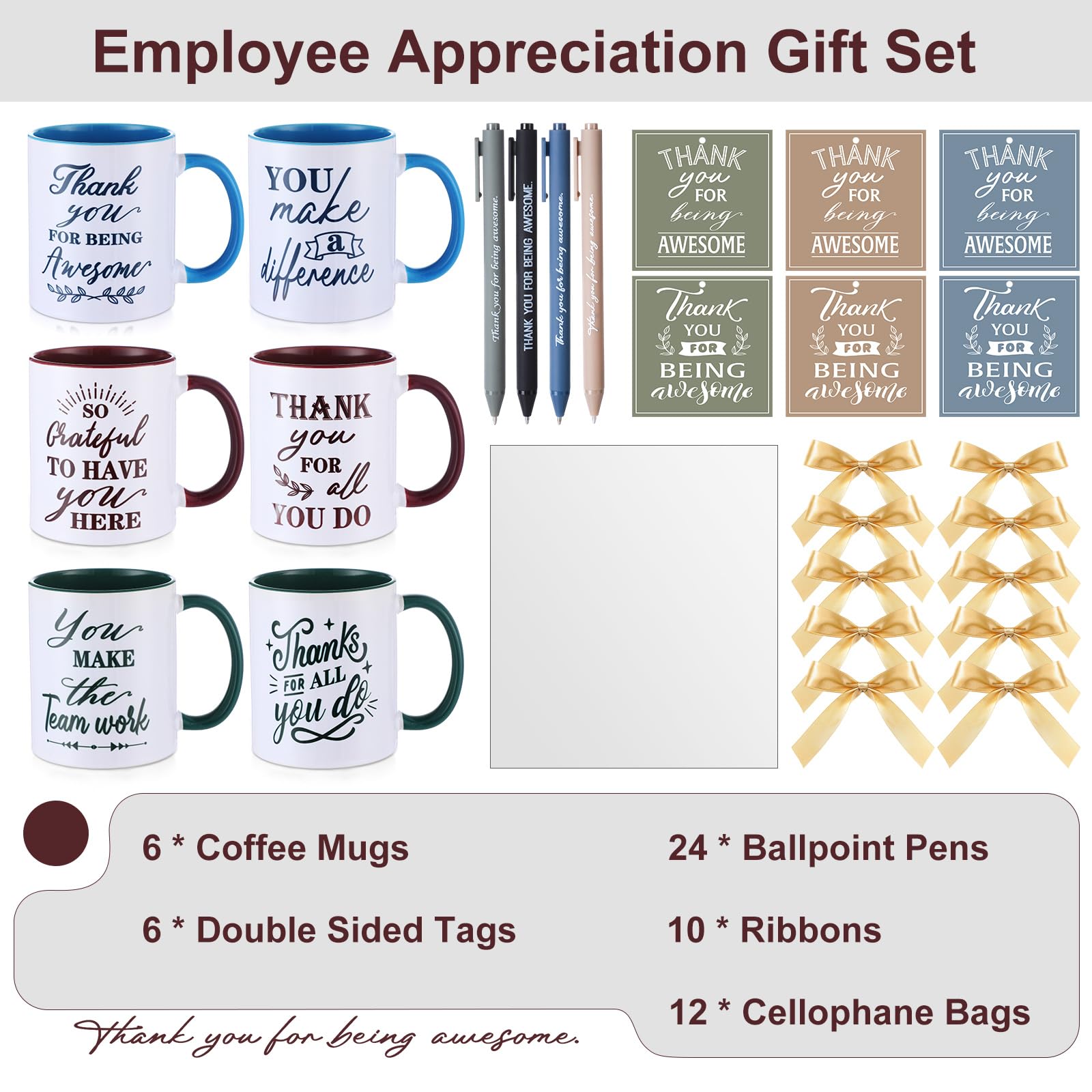 Baderke gift bags for easy presentation of multiple gifts.